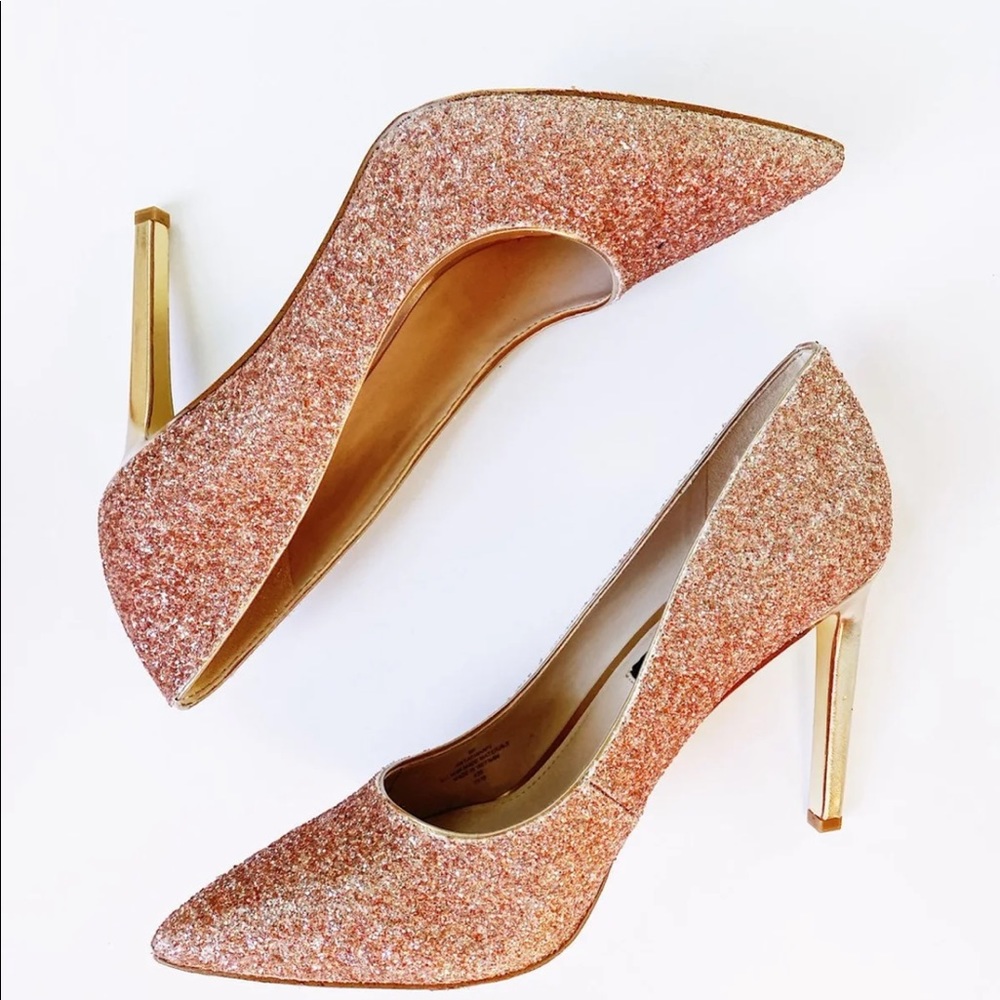 Nine West rose gold heel
